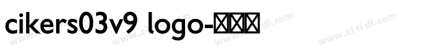 cikers03v9 logo字体转换